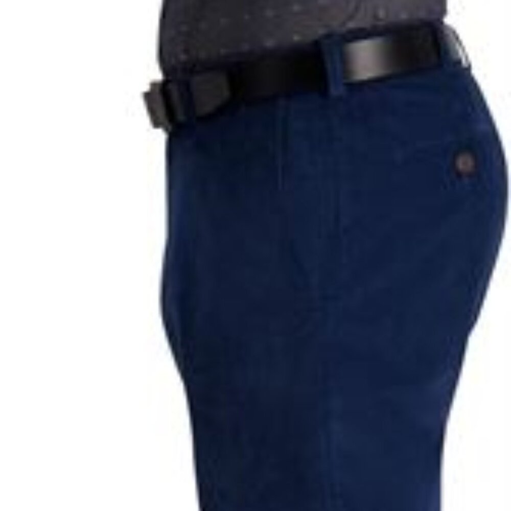Haggar Mens 21 Wale Stretch Corduroy Expandable Waist Classic Fit, 40 W x 29 L
